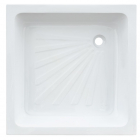Квадратний акриловий душовий піддон Vivia Brooklin 800x800 білий