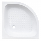 Напівкруглий акриловий душовий піддон Vivia Boston 900x900 білий