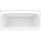 Пристенная ванна из литого камня Balteco Como CL RAL 170 левосторонняя, белая внутри/цветная снаружи