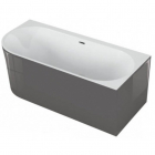 Угловая ванна Polimat Sola 00118 правосторонняя, белая, снаружи графит