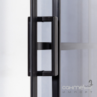 Квадратна душова кабіна Insana S1000 сіре скло, профіль матовий чорний