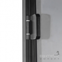 Квадратная душевая кабина Insana S9000 серое стекло, профиль матовый черный