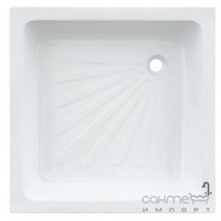 Квадратний акриловий душовий піддон Vivia Brooklin 900x900 білий