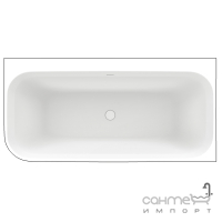 Пристенная ванна из литого камня Balteco Como CR 170 правосторонняя, белая