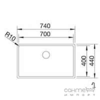 Кухонна мийка Blanco Claron 700-U 523387 нержавіюча сталь