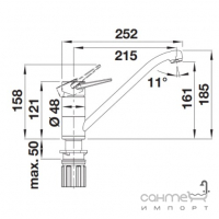 Смеситель для кухни Blanco Wega 526402 хром