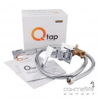 Підвісний унітаз Qtap Crow WHI5170 + інсталяція Nest + панель змиву хром + гігієнічний душ