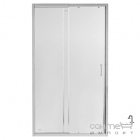 Душевая дверь в нишу Qtap Taurus TAUCRM201112C6 профиль хром/прозрачное стекло