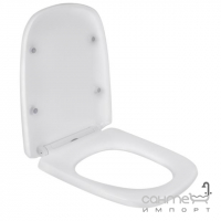 Сидіння для унітазу softclose slim дюропласт Qtap Gemini QT25992614EW біле