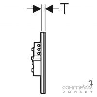 Электронная панель смыва Geberit Sigma80 116.092.SG.6 черное стекло