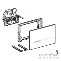 Электронная панель смыва Geberit Sigma80 116.092.SG.6 черное стекло