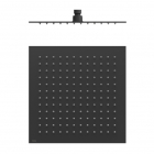 Верхний душ квадратный Tres Inox 134315012NM матовый черный