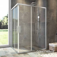 Прямокутна душова кабіна Veronis Maxi 1200x800 профіль хром, прозоре скло
