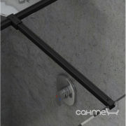Кронштейн-з'єднувач для душової кабіни бездверної Ravak W Set-Uni T GWD010003024 регульований, чорний