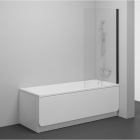 Шторка для ванны Ravak Nexty NVS1-80 7O840300Z1 профиль матовый черный/прозрачное стекло