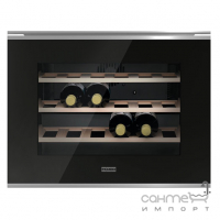 Вбудований холодильник для вина на 24 пляшки Franke FMY 24 WCR XS 131.0669.345 чорне скло