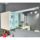 Зеркальный шкафчик с LED-подсветкой Fancy Marble Vivara 1500 R 22015012201 белый, правосторонний