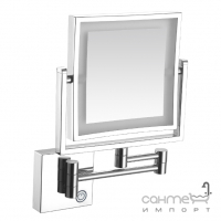 Настенное косметическое зеркало с LED-подсветкой и сенсором Volle 2500.281101 хром