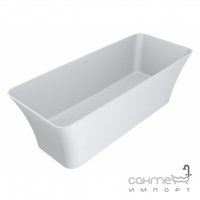 Отдельностоящая ванна из литого мрамора Miraggio Bonita Miramarble Matt 1800x750 белая матовая