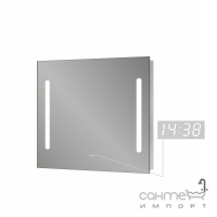 Зеркало 80х65, LED подсветка, встроенные часы Sanwerk Lava Stella ZL0000140