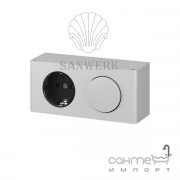 Блок керування світильником (розетка+вимикач) Sanwerk LV0000102 сріблястий
