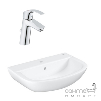 Змішувач Grohe Eurosmart + підвісна раковина Bau Ceramic 26129006