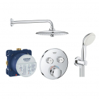 Душова система прихованого монтажу з термостатом Grohe Grohtherm SmartControl UA34614SC4 хром