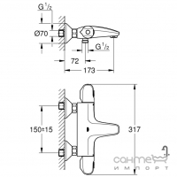 Набор смесителей Grohe Eurosmart New UA34101TM0