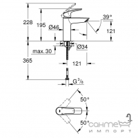 Набор смесителей Grohe Eurosmart New UA123248MK