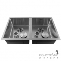 Кухонна мийка з двома чашами з нержавіючої сталі Minola Finero SRZ 39310