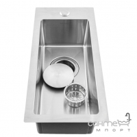 Вузька кухонна мийка з нержавіючої сталі Minola Lavio SRZ 23314