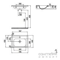 Меблева раковина Creavit Ideal 60 ID060-00CB00E-0000 біла