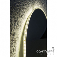 Круглое зеркало с декоративной круговой LED-подсветкой Аква Родос Делла R-line D-80