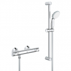 Змішувач-термостат для душу з душовим гарнітуром Grohe QuickFix Precision Flow 34841000 хром