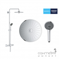 Душевая стойка со смесителем-термостатом для ванны Grohe QuickFix Vitalio Joy 260 27860001 хром