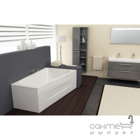 Асиметрична акрилова ванна з каркасом та панелями Kolpa-San Beatrice-L 170x110 біла, лівостороння