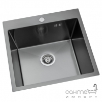 Квадратне кухонна мийка з нержавіючої сталі Granado Galera S201 Black
