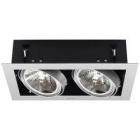 Точечный врезной светильник в комплекте с лампой и трансформатором G53 Your Light 4202Е, серый