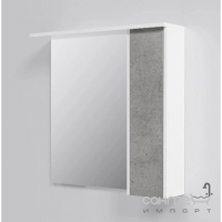 Зеркальный шкафчик с подсветкой AM.PM Gem S M91MPR0751BF38 белый/бетон, правосторонний