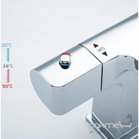 Змішувач-термостат для раковини Gappo Jacob G1007-40 хром