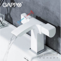 Смеситель-термостат для раковины Gappo Jacob G1007-50 белый