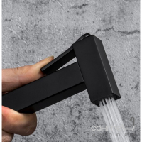 Гигиенический душ с термостатом скрытого монтажа Gappo G7207-60 матовый черный