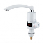 Смеситель для кухни с проточным водонагревателем и датчиком температуры Wezer SDR-D05T хром/белый