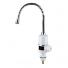 Змішувач для кухні з проточним водонагрівачем та датчиком температури Wezer SDR-F05T хром/білий