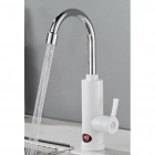 Змішувач для кухні з проточним водонагрівачем та датчиком температури Wezer RWH-214 білий/хром