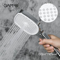 Ручний душ Gappo G001 хром/білий