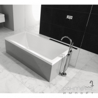 Прямоугольная акриловая ванна с сифоном и ножками Radaway Mirella 1400x700 WA1-48-140x070 белая