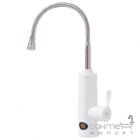 Смеситель для кухни с проточным водонагревателем и датчиком температуры Wezer RWH-214F-REFLECTOR белый/хром