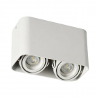 Накладний подвійний точковий світильник GU10 Your Light TS-8206, колір білий