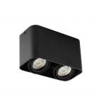 Накладний подвійний точковий світильник GU10 Your Light TS-8206, колір чорний